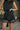 Kaira Black Lace Hem Mini Dress -lower front view