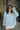 Julissa Blue Cable Knit Sweater -front view