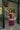 Bette Burgundy Mesh Scarf Midi Dress - full body