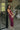 Bette Burgundy Mesh Scarf Midi Dress - full body view