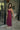 Bette Burgundy Mesh Scarf Midi Dress - full side view