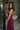 Bette Burgundy Mesh Scarf Midi Dress - upper side view