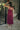 Bette Burgundy Mesh Scarf Midi Dress - full body back view