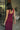 Bette Burgundy Mesh Scarf Midi Dress - upper body back view