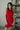 Eleanor Red Bow Strap Mini Dress - front 
