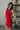 Eleanor Red Bow Strap Mini Dress - frontal side view
