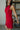 Eleanor Red Bow Strap Mini Dress - close frontal side view
