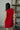 Eleanor Red Bow Strap Mini Dress - back view