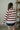 Carlin Crimson Striped Pullover - back 