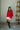Palmer Red Cable Knit Sweater - Full Body Front View