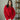 Palmer Red Cable Knit Sweater - Close Front View