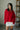Palmer Red Cable Knit Sweater - Moving View of front