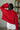 Palmer Red Cable Knit Sweater - Posed Back View