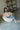 Eliza Cream Sherpa & Navy Plaid Jacket - Sitting View