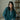 Cove Teal Knit Quarter Zip - Front view