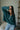 Cove Teal Knit Quarter Zip - Posed Front View