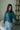 Cove Teal Knit Quarter Zip - Front and Side View