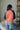 Loli Coral & Blue Color Block Cardigan - Back View