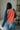 Loli Coral & Blue Color Block Cardigan - Moving Back view