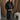 Bristol Black Faux-Leather Trench Coat - front view untied