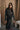 Bristol Black Faux-Leather Trench Coat - front 
