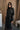 Bristol Black Faux-Leather Trench Coat - front view