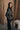 Bristol Black Faux-Leather Trench Coat - view of side