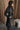 Bristol Black Faux-Leather Trench Coat - side