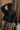 Cadence Black Denim Jacket - back view