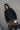 Cadence Black Denim Jacket - view of front