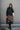 Cadence Black Denim Jacket - full body front view
