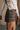 Farren Brown Plaid Mini Skort - close side view
