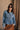 Parker Pleated Denim Jacket - front view