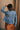 Parker Pleated Denim Jacket - back view