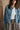 Raina Zip-Up Denim Jacket - close front view