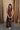 Solange Brown Floral Applique Maxi Dress - full body front 