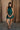 Tinsley Green Satin Halter Dress - full body front view