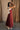 Jayla Burgundy & Cream Midi Dress - full body side