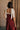 Jayla Burgundy & Cream Midi Dress - upper body back view