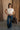 Tegan Cream Sleeveless Turtleneck Sweater -  full body front view