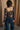 Adley Black Floral Smocked Top - back view