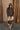 Danica Brown & Beige Twofer Dress - full body front view