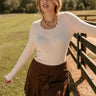 Dahlia Dark Brown Suede Mini Skirt - front view