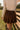 Dahlia Dark Brown Suede Mini Skirt - back view
