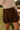 Dahlia Dark Brown Suede Mini Skirt -close front view