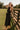 side view of the Augusta Black Buckle Midi Dress
