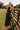 side view of the Augusta Black Buckle Midi Dress