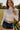 Shannon Cream Ribbed Mock Neck Top - close up front view