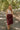 front view of Montana Cream & Wine Striped Midi Dress