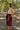 side view of Montana Cream & Wine Striped Midi Dress